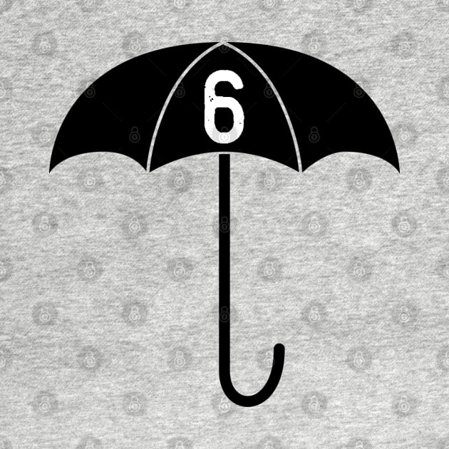 Number 6 Umbrella Academy by Kawaii_Tees